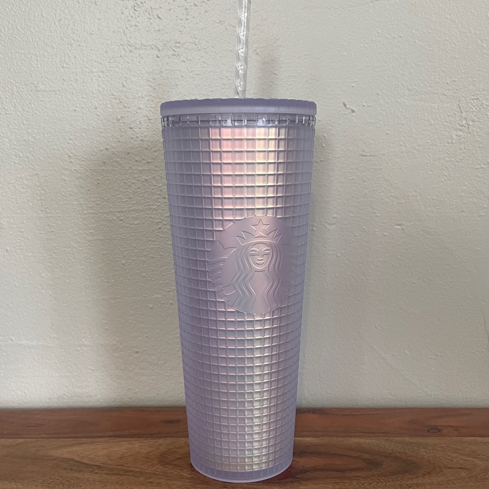 💜 LAST ONE 💜 Starbucks unicorn grid iridescent tumbler